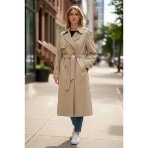 VTG London Fog Women Trench Coat-Beige-12Demi P-Removable Liner-Classic-Academia